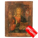 Старинная икона Спасителя, икона на дереве Спас Вседержитель Пантократор. Россия, Центральный регион империи (Нижегородчина) , XIX век. Старинная икона Спасителя, икона на дереве Спас Вседержитель Пантократор. Россия, Центральный регион империи (Нижегородчина) , XIX век.