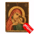 Икона Божией Матери Корсунская, старинная печатная икона. Россия, Кашин, XIX век. Икона Божией Матери Корсунская, старинная печатная икона. Россия, Кашин, XIX век.