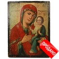 Икона старинная Тихвинской Божьей Матери, иконы на дереве, старинные иконы. Россия, Слобода Борисовка, XIX век. Икона старинная Тихвинской Божьей Матери, иконы на дереве, старинные иконы. Россия, Слобода Борисовка, XIX век.