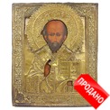Купить икону Николая Чудотворца 19 века Вы можете тут, икона в латунном окладе. Россия, Мстера, XIX век. Купить икону Николая Чудотворца 19 века Вы можете тут, икона в латунном окладе. Россия, Мстера, XIX век.