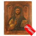 Старинная деревянная икона Спас Вседержитель Пантократор, икона Иисуса Христа Спасителя, икона в дом и икона для подарка! Россия, Холуй, XIX век. Старинная деревянная икона Спас Вседержитель Пантократор, икона Иисуса Христа Спасителя, икона в дом и икона для подарка! Россия, Холуй, XIX век.