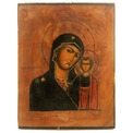 Купить икону Казанской Божией Матери, старинная икона Богородицы Казанская, живописная икона. Россия, Мстёра, XIX век. Купить икону Казанской Божией Матери, старинная икона Богородицы Казанская, живописная икона. Россия, Мстёра, XIX век.