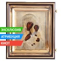 Купить Иверскую икону Богородицы 19 века в серебряном окладе и в киоте можно здесь и сейчас! Россия, Москва, 1891 год.