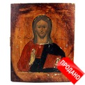 Старинная деревянная икона Спас Вседержитель. Россия, Центральный регион, XIX век. Старинная деревянная икона Спас Вседержитель. Россия, Центральный регион, XIX век.